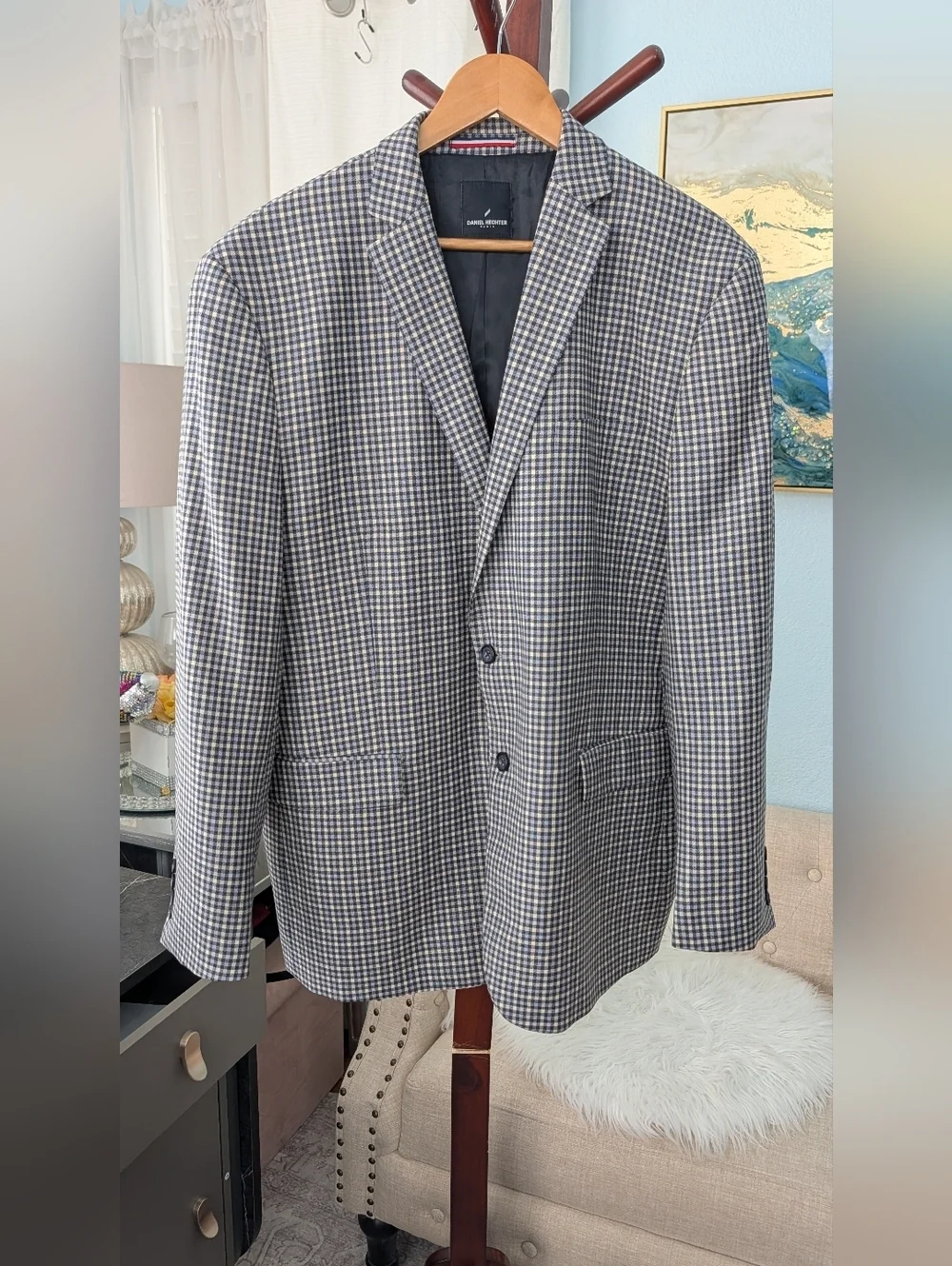 Daniel Hechter  100% Wool Sport Coat Blazer Size 46 R